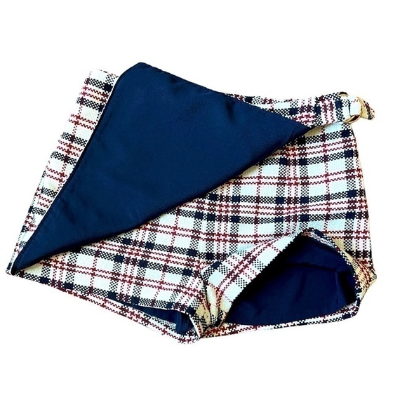 𝅺FOREVER 21 Chic & Classy Academia Tweed Mini Skort Skirt Shorts Size 26 Small - Picture 5 of 10